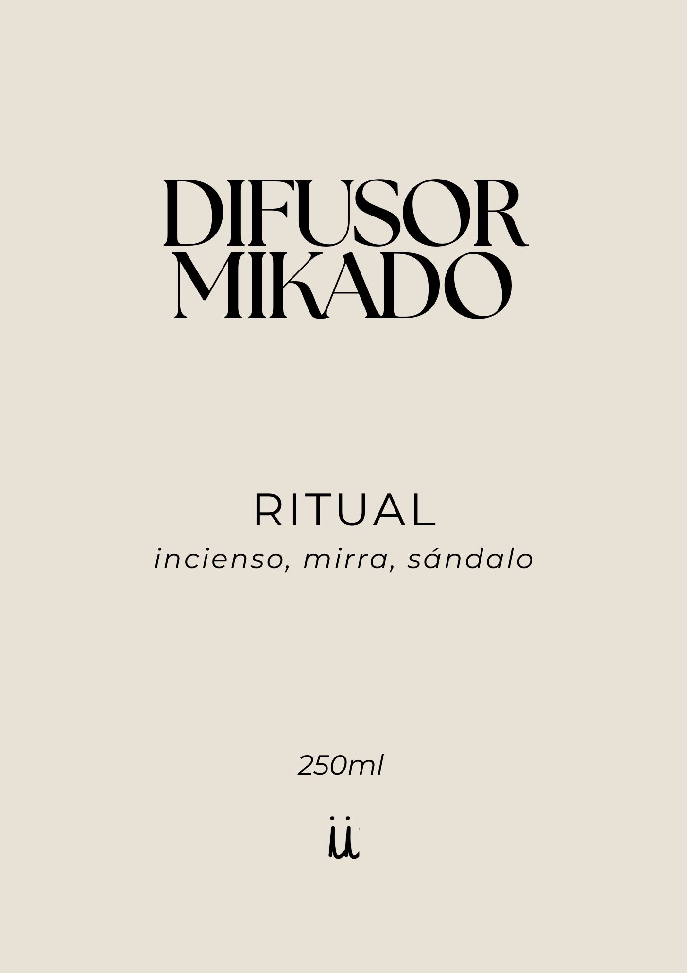 Etiqueta Ritual Difusor mikado
