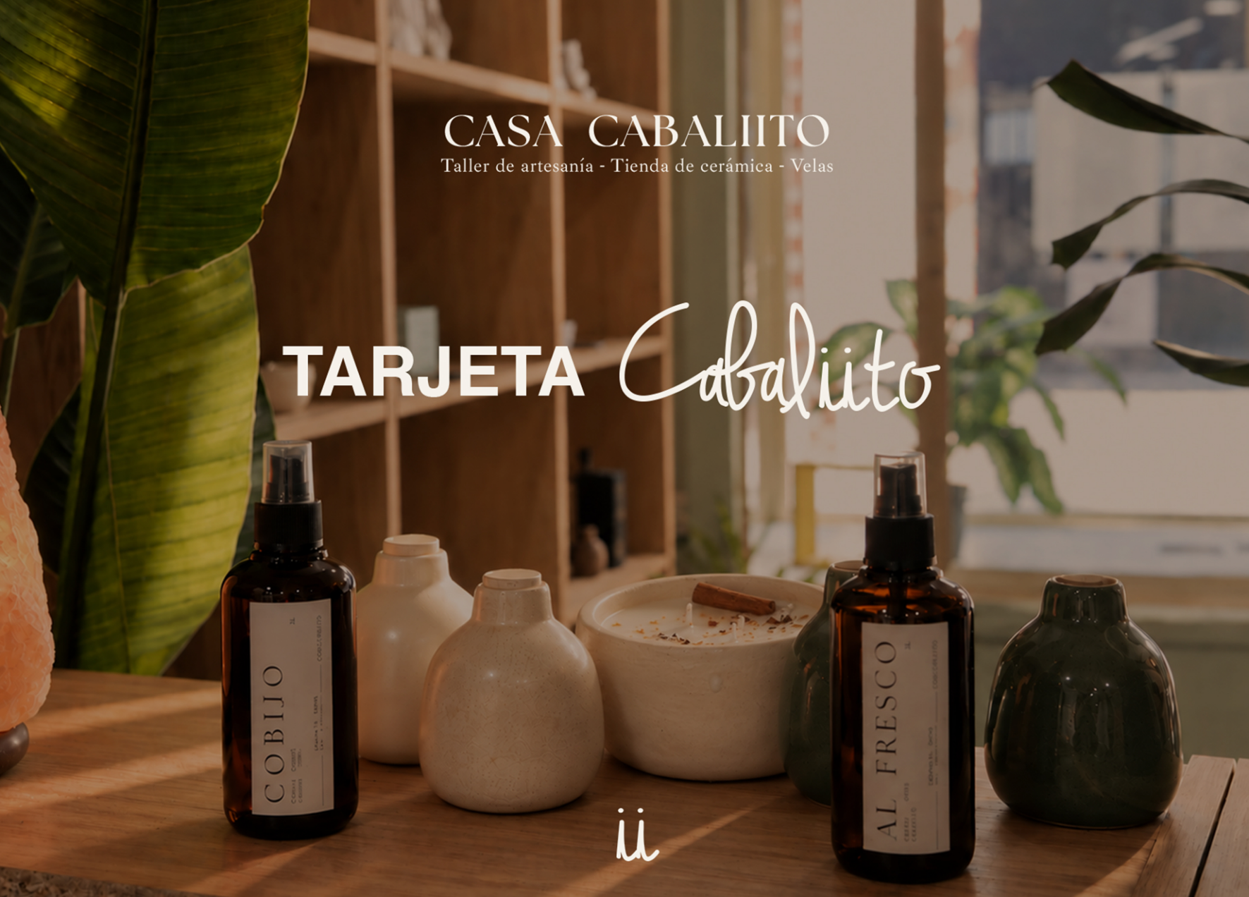 Anverso de la tarjeta regalo física Cabaliito para productos de la tienda